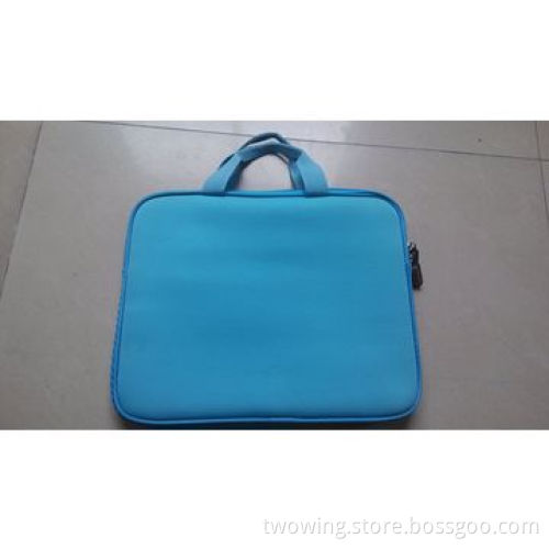 Neoprene laptop bag, suitable for 7 and 10" computer, with PP webbing handle, solid print logo